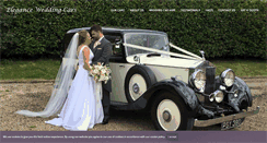 Desktop Screenshot of eleganceweddingcars.co.uk